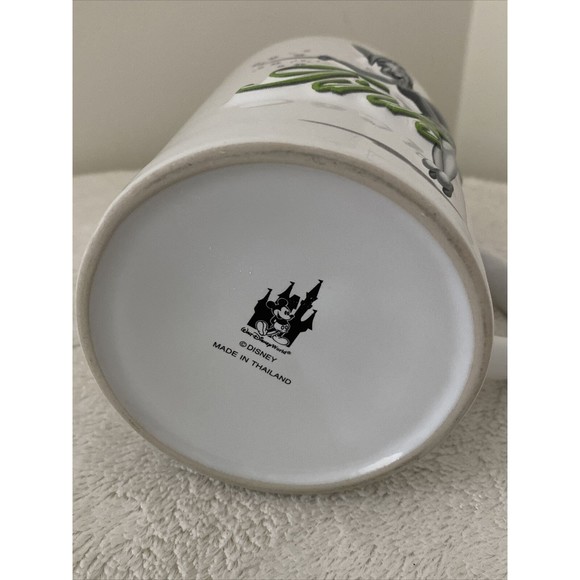 3D Disney Tinkerbell 'Tink' Coffee Mug Cup White Green Gray 16oz. Peter Pan - Picture 6 of 6